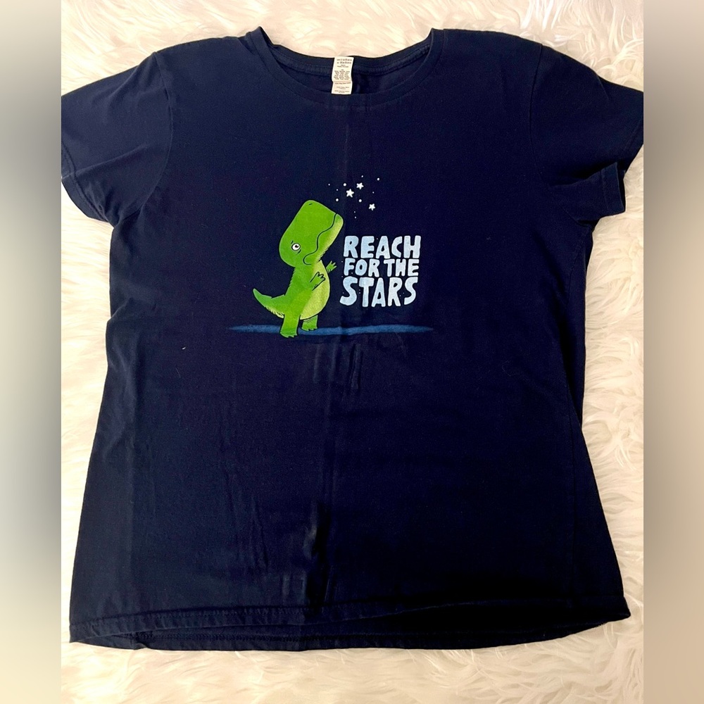 EUC Reach for the Stars T-Rex Short Sleeve T-Shirt - Medium